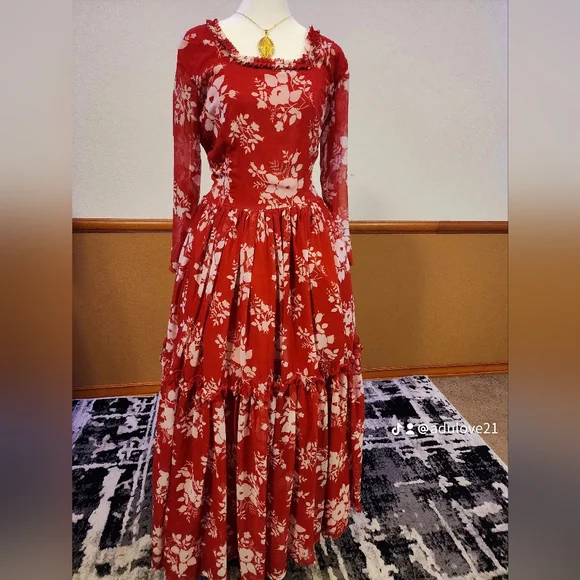 white christmas dresses Ethiopian Habesha Chiffon Dress main image 1